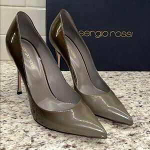 Sergio Rossi Foggy Grey Heels